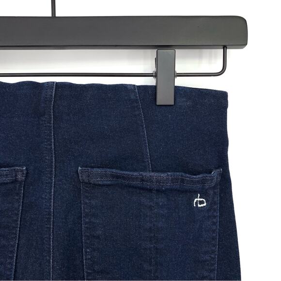 RAG & BONE Nina High-Rise Flare Jean Blue Denim XS - Picture 9 of 9